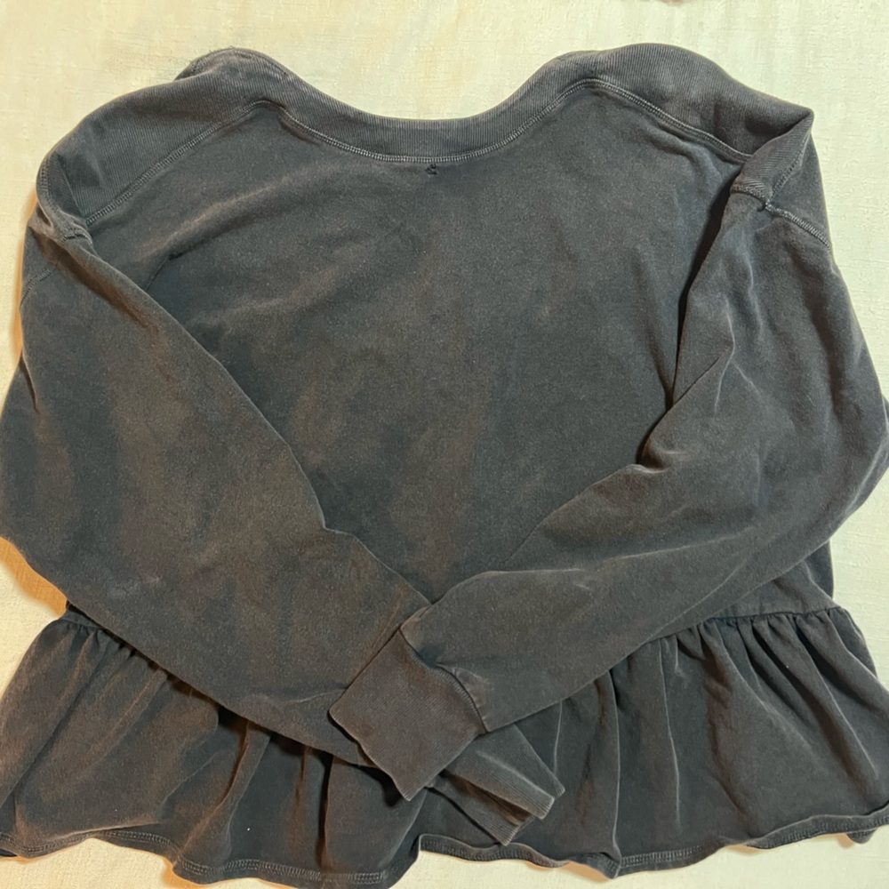 FP Movement by Free People Gray Peplum Top